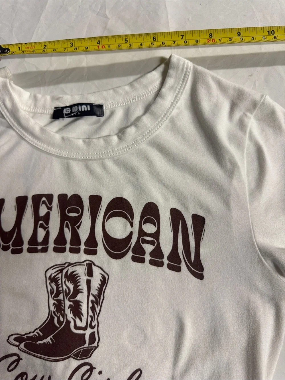 American Cowgirl Graphic Tee - White - Picture 5 of 5